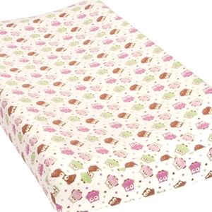 Trend Lab Deluxe Flannel Changing Pad Cover with Owls. Brand New.